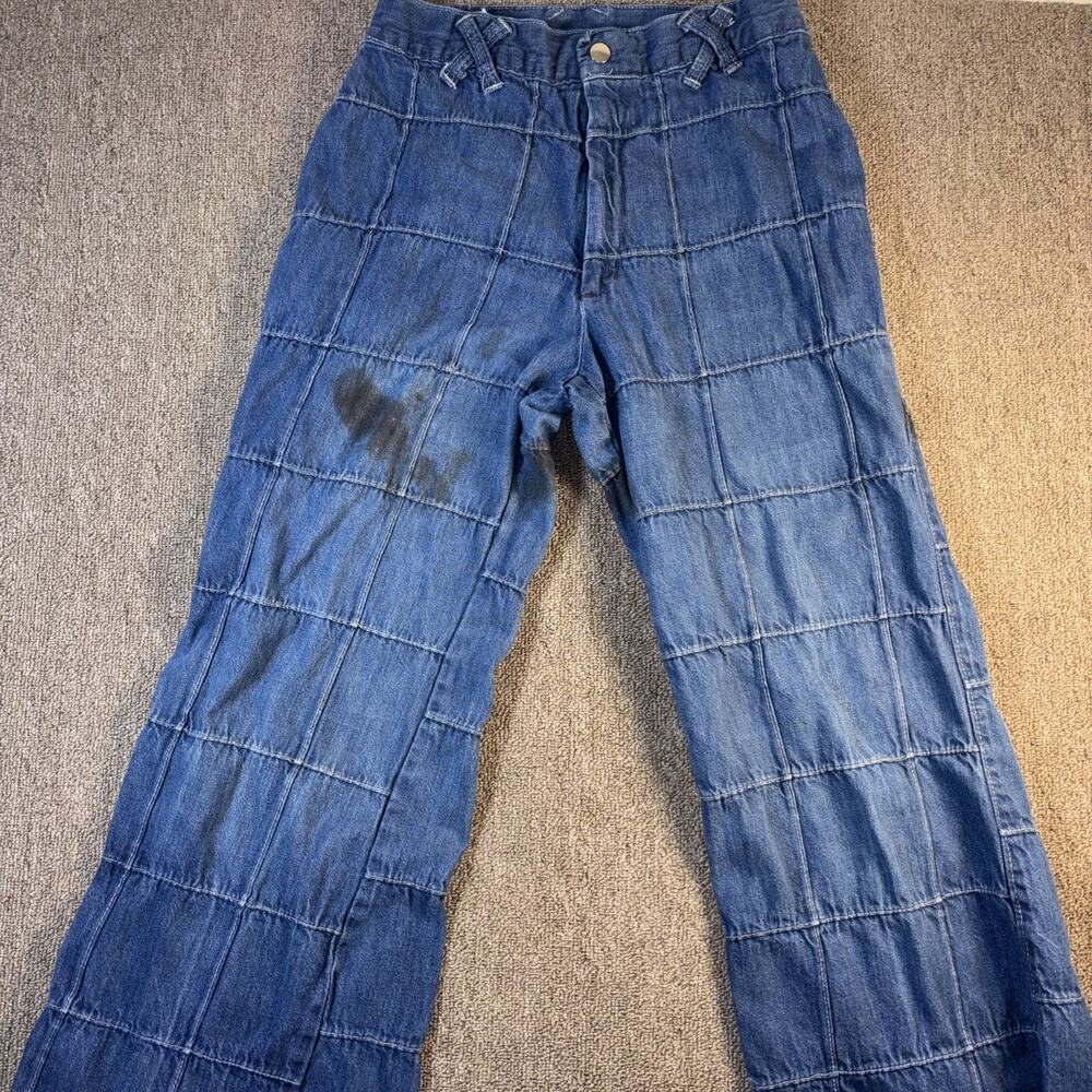 VTG 1970s Women’s Jeans Size 12 Talon Zipper Square Stitched